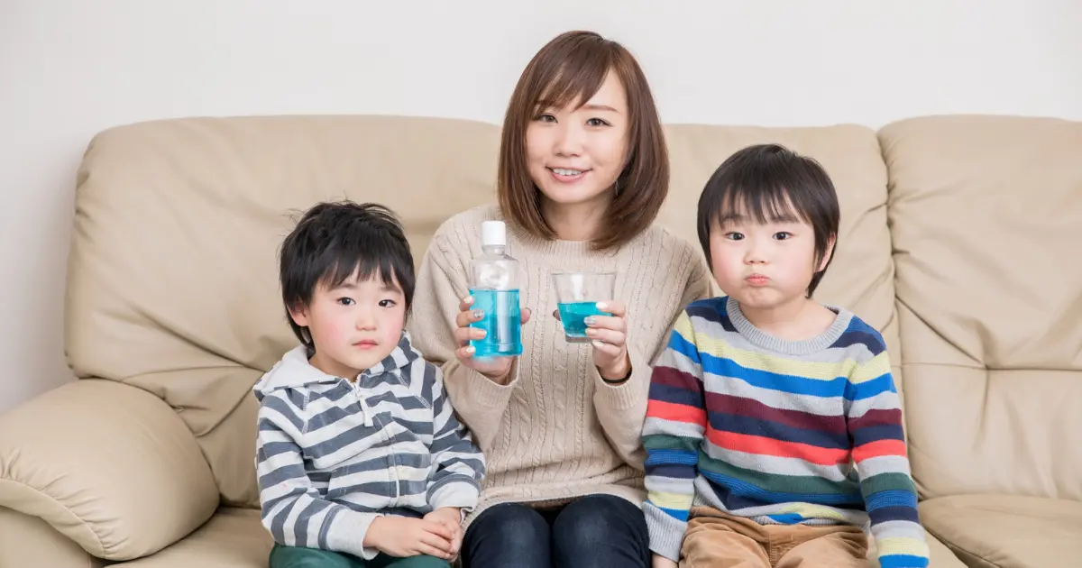 子供とマウスウォッシュ