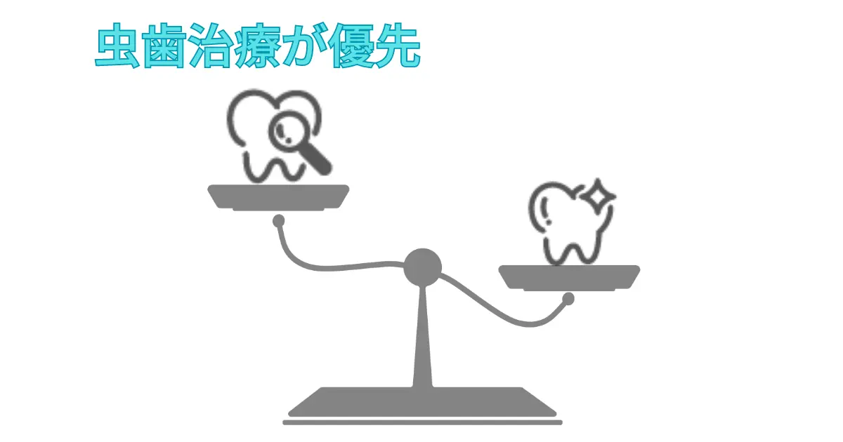 虫歯治療が優先